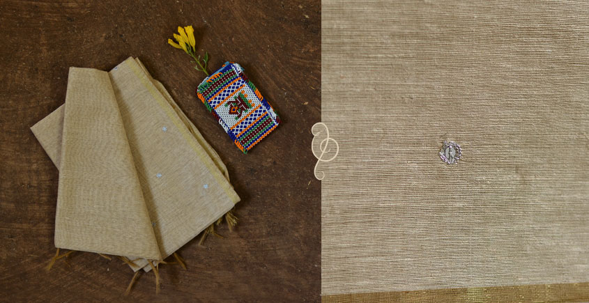 सूरजमुखी ✺ Handwoven Silk Dupatta { 21 }